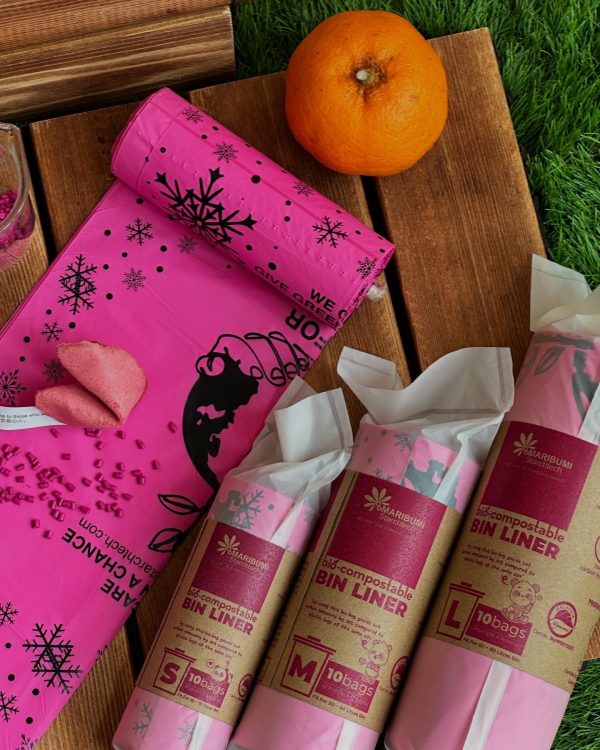 BIO COMPOSTABLE BIN LINER FESTIVE (SIZE S) - Image 3