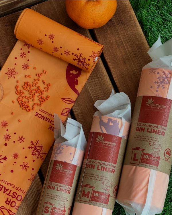BIO COMPOSTABLE BIN LINER FESTIVE (SIZE S) - Image 5