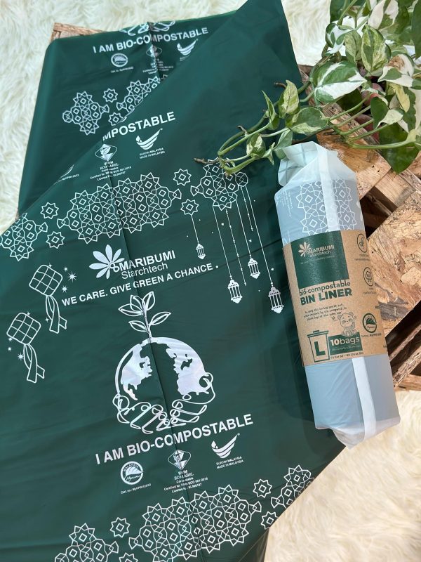 Bio Compostable Raya Bin Liner Festive (Size S) - Image 7
