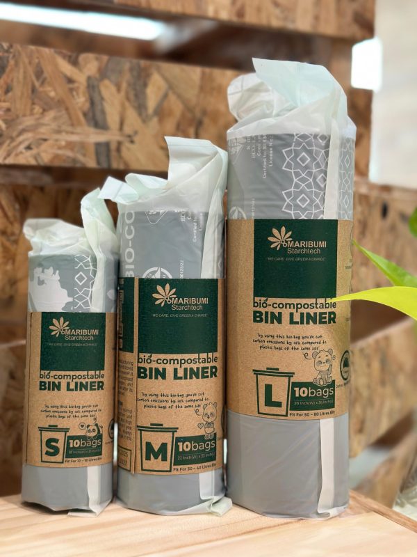 Bio Compostable Raya Bin Liner Festive (Size S) - Image 5