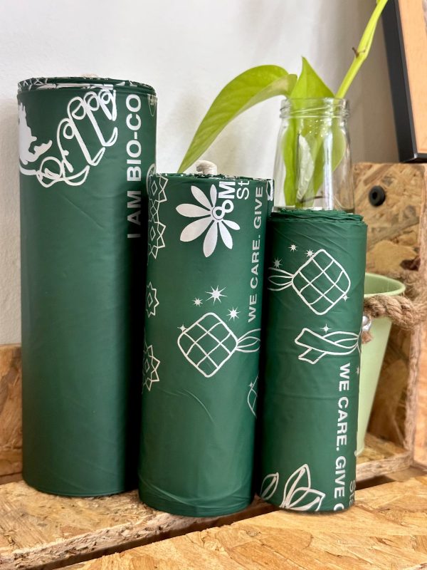 Bio Compostable Raya Bin Liner Festive (Size S) - Image 4