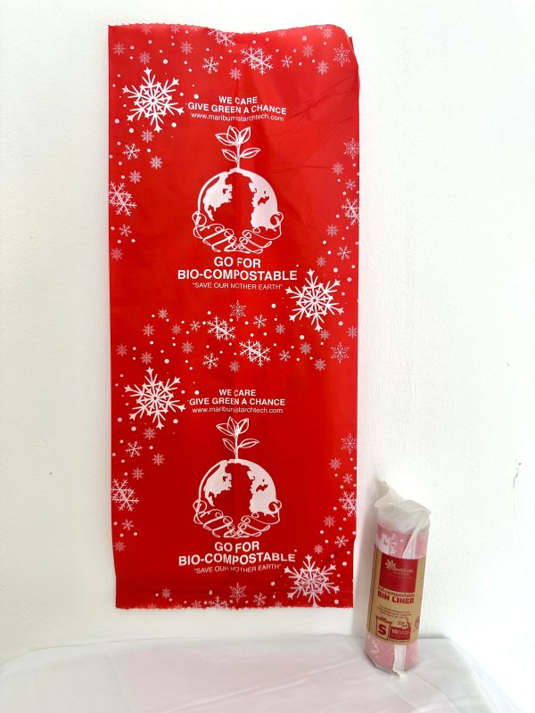 Bio-Compostable Christmas Bin Liner Festive - Image 5