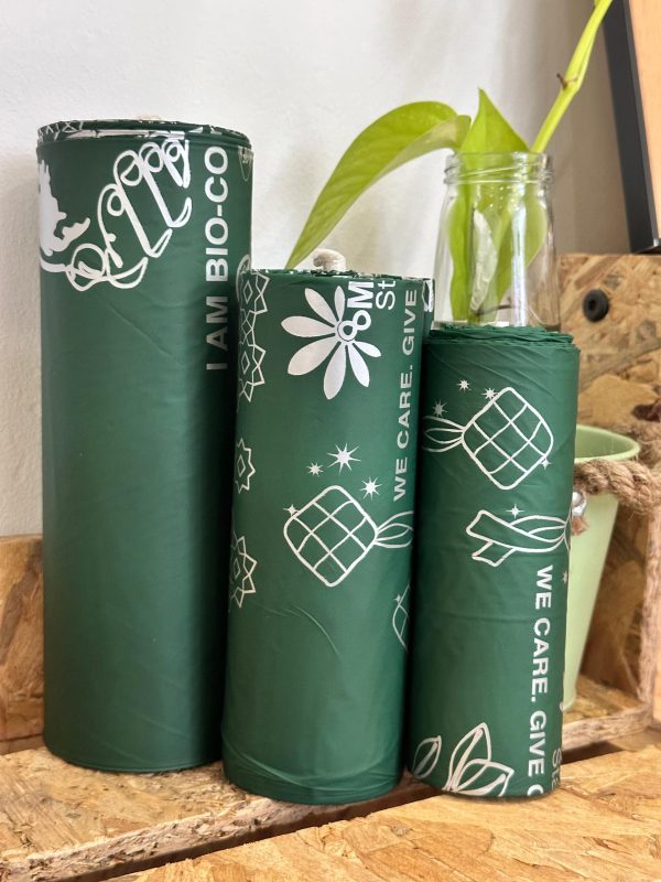 Bio Compostable Raya Bin Liner Festive - Image 2