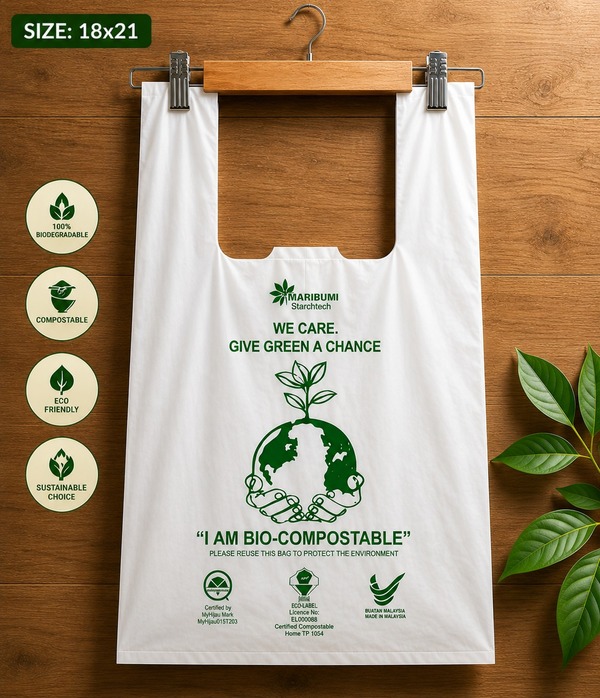 Compostable Singlet Bag XXL - 18 x 21