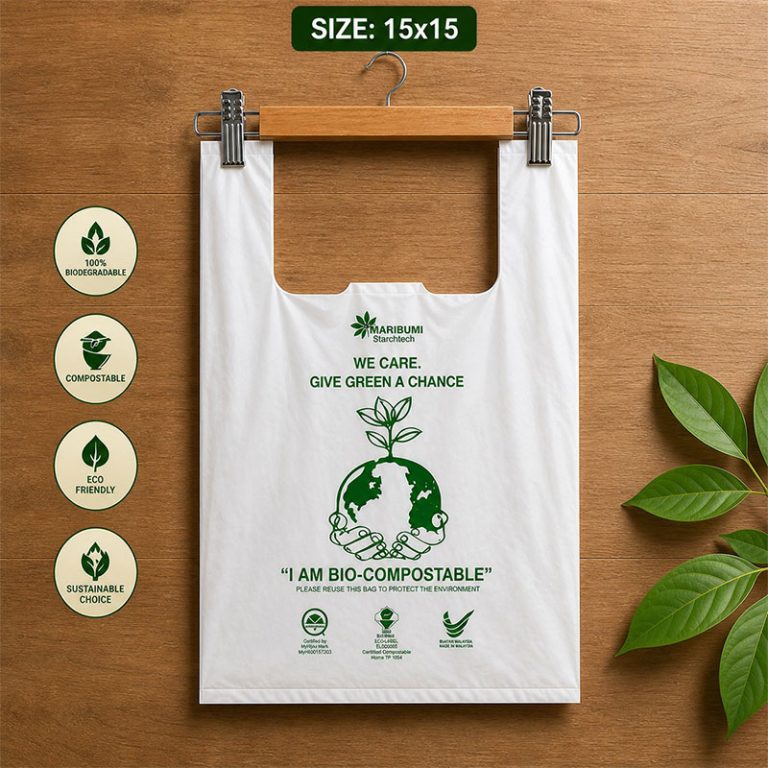 Compostable Singlet Bag M - 15 x 15